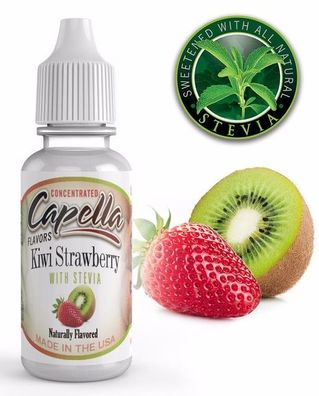 Capella Flavours Flavor Drops 200 servings 13 ml Kiwi Strawberry with Stevia