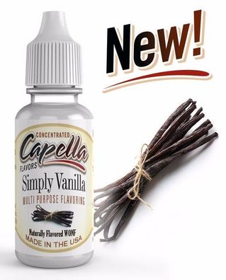 Capella Flavours Flavor Drops 200 servings 13 ml Simply Vanilla