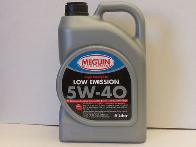 6,96€/ l Meguin Megol Motorenöl Low Emission SAE 5W-40 5 L ACEA C3