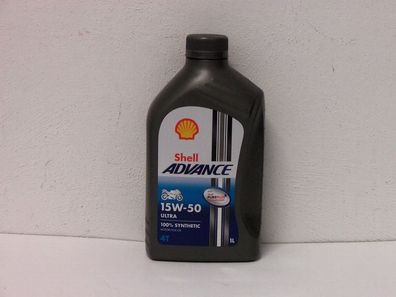 Shell Advance Ultra 4T 15W-50 1 Ltr vollsyn Premium Motoröl