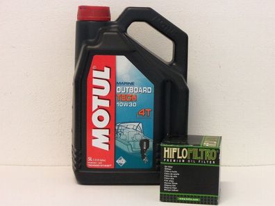 Motul Outboard Tech 10W30 / Ölfilter Yamaha F115 In Line Four / Jet Drive ab 06