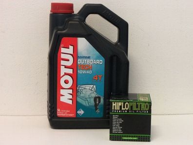 Motul Outboard Tech 10W40 / Ölfilter Yamaha F115 In Line Four / Jet Drive ab 06