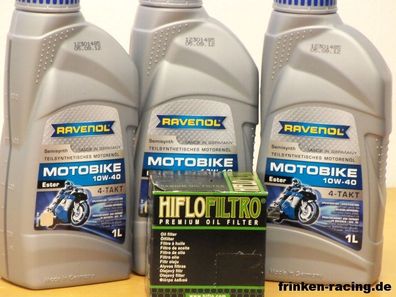 Ravenol Öl Ölfilter Honda CX500 Bj 78 - 84 / CBX550 Bj 81 - 86