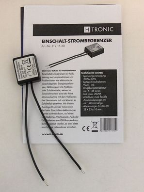 H-TRONIC ESB 200 Einschaltstrom - Begrenzer Schutz für Lampen, Netzteile etc.