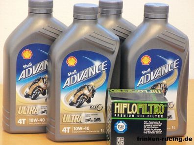 Shell Advance Ultra 4T 10W-40 / Ölfilter Suzuki GSX 1100 Bj 88 - 96