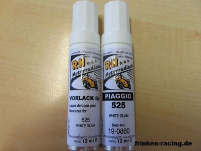 602,08€/l RH Lackstift Set Piaggio 525 white glam