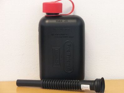 FuelFriend Big schwarz 2 L Benzinkanister für Zapfpistole / Auslaufrohr