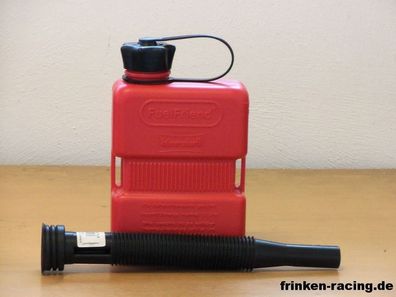 FuelFriend Plus 1,0L Kanister zapfpistolengeeignet mit Auslaufrohr schwarz