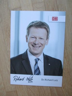 Deutsche Bahn Chef Dr. Richard Lutz - handsigniertes Autogramm!!!