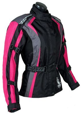 Roleff Racewear 904 - Damen Textil Motorradjacke mit Protektoren & Membrane