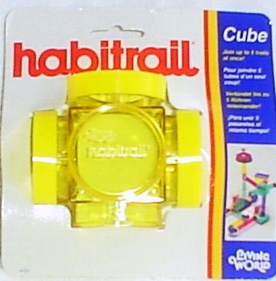 62323 Habitrail Kreuz-Stück gelb mit einfachen Verbinder