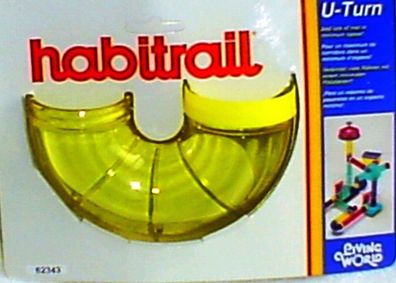 62343 Habitrail U-Turn gelb mit einfachem Verbinder