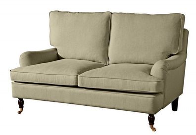 Couch Sofa Textilsofa Polstersofa 2-Sitzer Klavierfüße weich bequem Zweisitzer