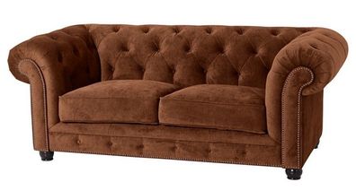 Sofa Couch 2-sitzig Samt Samtvelour Buche grau schwarz burgund creme braun