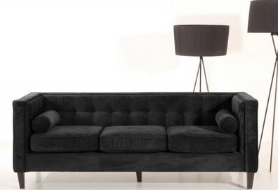 Sofa Couch Polstersofa burgund grau mocca schwarz Samtvelours samtig modern