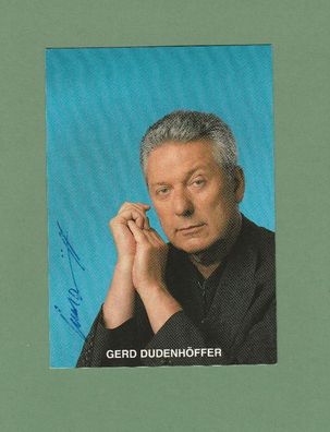 Gerd Dudenhöfer (deutscher Kabarettist und Schriftsteller- persönlich signierte Karte