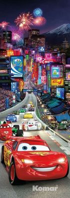 Fototapete Kindertapete CARS TOKYO 73x202 Disney Cartoon Kinderzimmer Komar Top