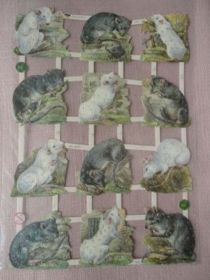 Glanzbilder Ernst Freihoff ef 7432 Mäuse Ratten Nagetiere