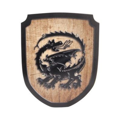 Schild braun Drache