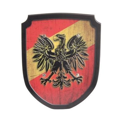Schild rot - gelb Adler