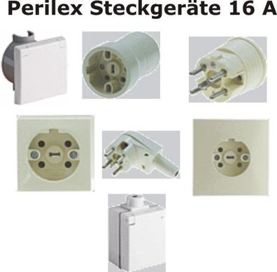 perilex stecker Kupplung Steckdose 16 Ampere Starkstrom Kraftsteckgeräte Perilex
