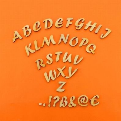 Buchstaben aus Holz Kinderzimmer Basteln ABC Türschild Namensschild 21mm Forte
