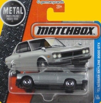 Spielzeugauto Matchbox 2016* Nissan Skyline 2000 GTX 1971