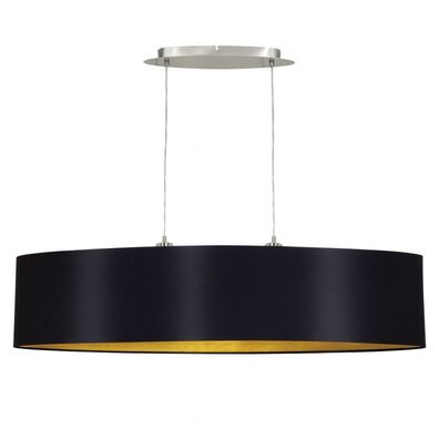 Pendelleuchte Schwarz Hängeleuchte Stofflampe Hängelampe Vintage Loftlampe