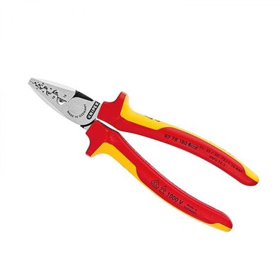 KNIPEX Crimpzange für Aderendhülsen 180 mm Nr. 97 78 180