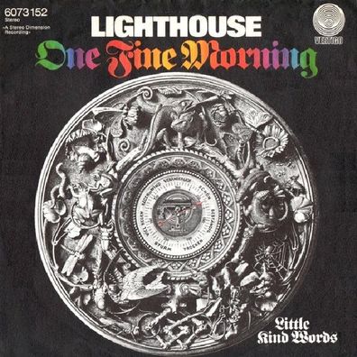 Lighthouse - One Time Morning / Little Kind Words -7"- Vertigo Swirl 6073 152 (D)1971
