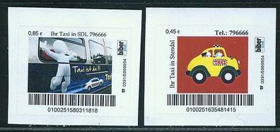 biber post, Taxi in Stendal 45 + 85 cent gezähnt h430