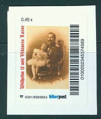 biber post, Wilhelm II. mit Viktoria Luise h496
