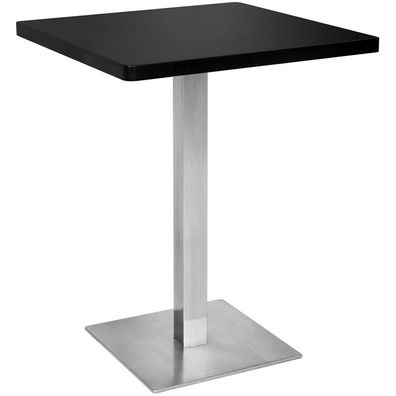 Bartisch Bistrotisch Tisch Schwarz 60x60x75 M-BT60/1854
