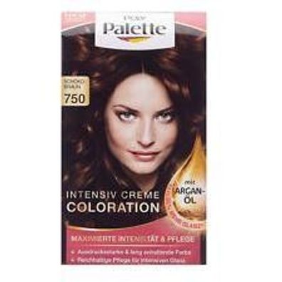 Poly Palette Schoko Braun 750 Argan Öl Haarfarbe Intensiv-Creme-Coloration