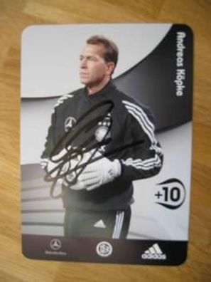 DFB-Fußballnationalspieler Andreas Köpke - Autogramm!