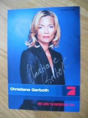 Pro7 Fernsehmoderatorin Christiane Gerboth - handsigniertes Autogramm!!!
