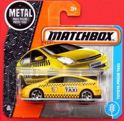 Matchbox Metal Teile Auto Fahrzeug Toyota Prius TAXI Neu/ OVP 2016 Mattel 15/125
