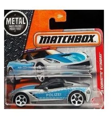 Matchbox Metal Teile Auto Fahrzeug 15 Corvette Stingray 2016 Mattel 64/125