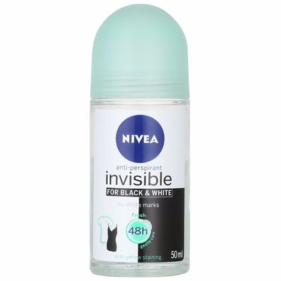 Nivea Invisible For Black & White Fresh Anti-Transpirant Roll-On 50 ml