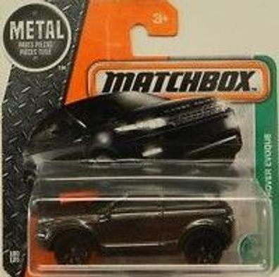 Matchbox Metal Teile Auto Fahrzeug Range Rover Evoque 2016 Mattel 100/125