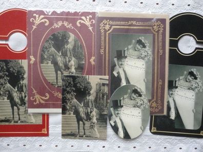Grußkarte Sticker Topper Geschenkanhänger --- Hochzeit --- Nostalgie