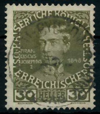 Österreich 1908 Nr 148x zentrisch gestempelt X7C22CA