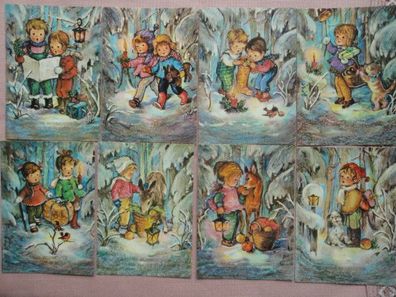 alte AK Postkarten Horn Verlag 22-H3715 Kinder Frohe Weihnachten