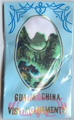 1994 Taschentuch aus Guilin China Visiting Memento ovp