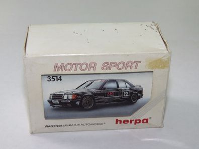 Herpa 3514 - Snobeck Mercedes-Benz 190 E 2.3-16 - H0 - 1:87 - Klarsichtbox - OVP