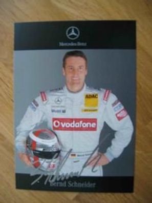 Mercedes-Rennfahrerstar Bernd Schneider - Autogramm!