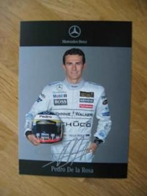 Mercedes Formel 1 Rennfahrer Pedro de la Rosa - Autogramm!!!