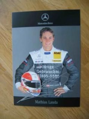 Mercedes-Rennfahrerstar Mathias Lauda - Autogramm!