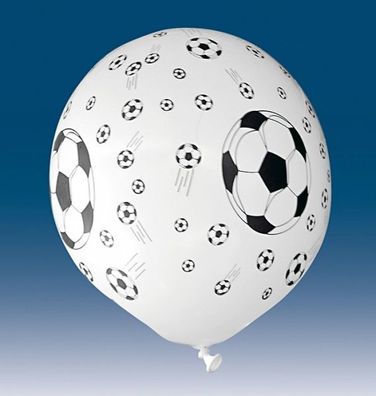 Luftballon mit Fußballdruck - 5 Stück/ Paket