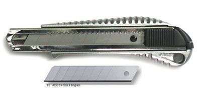 Metall-Cutter 18mm mit Schiebeverschluss + Klingen
